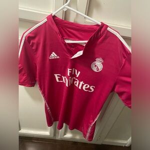 Pink emirates jersey